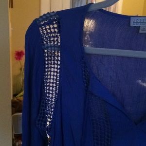 Royal blue blouse